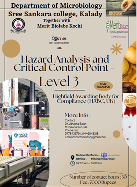 Add on Programme – HACCP Food Safety System – HABC UK Certification Level 3