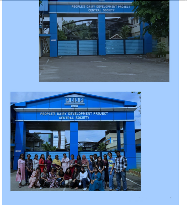 Industrial Visit – PDDP Milk Processing Unit, Vengoor