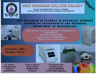 Add-on Course titled “Techniques in Biological Sciences”
