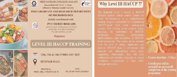 Level III HACCP Training