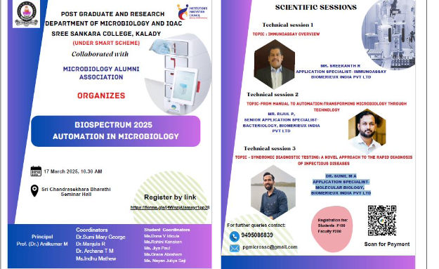 BIOSPECTRUM-25 – AUTOMATION IN MICROBIOLOGY 17-03-2025 Intercollegiate